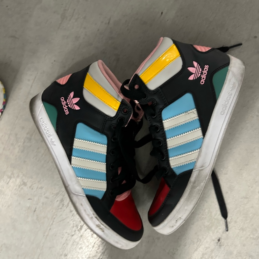 Adidas colorful high tops